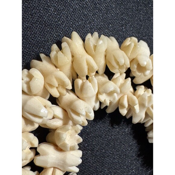 Pikake 18in Barrel Clasp Vintage Neclace on String - Picture 2 of 4